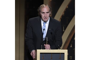 Faragó Tamás a díjátadón (Fotó: MTI)