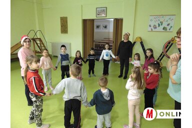 Tánccal is készültek a legkisebbek (Vidács Hajnalka felvétele)