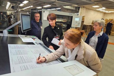 Tegnap kezdték a tartományi választásokra szóló szavazólapok nyomtatását (Fotó: Ótos András via PIK)