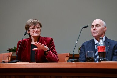 Karikó Katalin és Drew Weissman (Fotó: MTI)