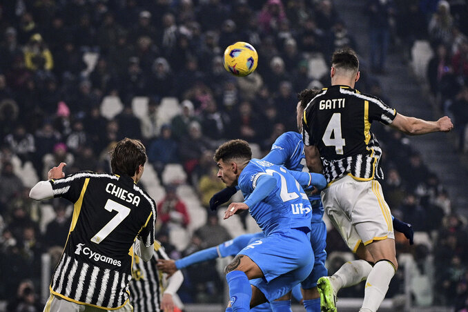 Federico Gatti a második félidőben pecsételte meg a címvédő Napoli sorsát (Fotó: Beta) Federico Gatti a második félidőben pecsételte meg a címvédő Napoli sorsát (Fotó: Beta)