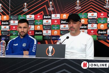 Milan Radin és Žarko Lazetić a sajtótájékoztatón, fotó: Erős Kincses Krisztina