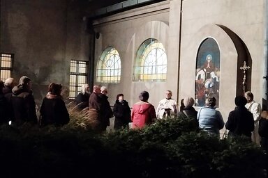 A Greccio új Betlehem falfestmény, kép forrása: Molnár Imre
