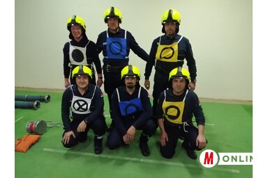 A jarminai Kapocs Kupán részt vevő Moravicai Önkéntes Tűzoltó Egyesület csapata Nagy Simonnal kiegészülve (MÖTE)