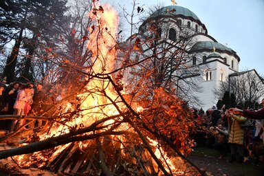 Ortodox karácsony böjtje Belgrádban (Beta)