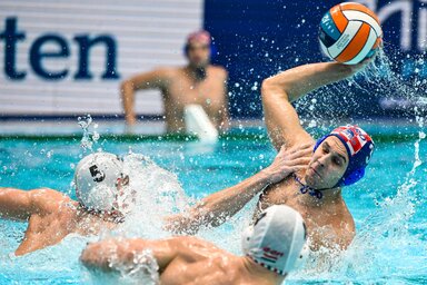 A vagányság kevés volt a horvátokkal szemben, de a fiatalok igazolták, hogy jó kezekben van a magyar póló jövője (Fotó: MTI)