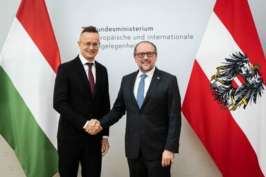 Szijjártó Péter és Alexander Schallenberg (Fotó: Facebook/Szijjártó Péter oldala)