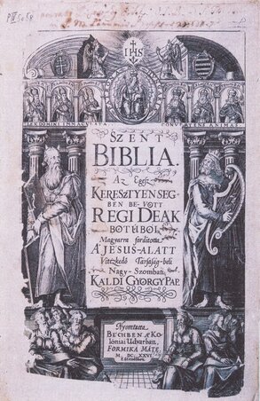 A Szerb Matica Könyvtárában őrzött legrégibb magyar nyelvű műkincs az első teljes katolikus magyar Biblia-fordítás, a Káldi György nevével fémjelzett 1626-os bécsi nyomtatású Szent Biblia