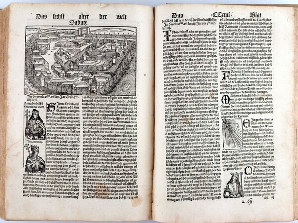 Szabács látképe Hartmann Schedel Liber chronicarum (Krónikák könyve) című művében (Augsburg, 1496)