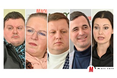 Máriás Endre, Szabó Gabriella, Juhász Gábor, Kartali Róbert, Pesevszki Evelyn, a kerekasztal-beszélgetés résztvevői