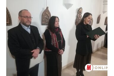 Petrás Mária kiállításának a megnyitóján, fotó: Lukács Melinda