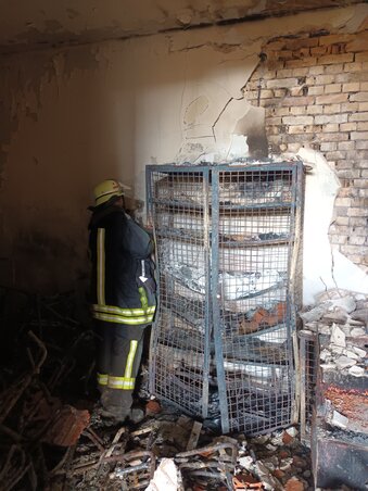 A károk szemmel láthatóan tetemesek (Horvát Alen felvétele)