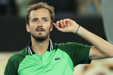 Danyiil Medvegyev az idei Australian Openen már másodszor nyert kétszettes hátrányból felállva, fotó: Getty Images