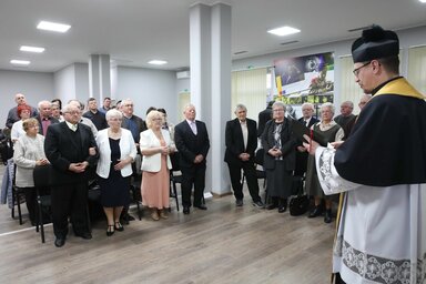 Világos Miklós moholi plébános beszéde közben (Fotó: Dobai István)