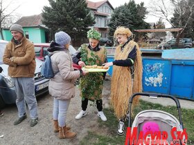 Télűző farsangi felvonulás Zentagunarason