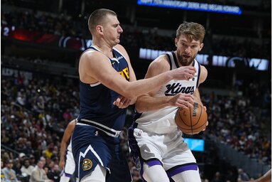 A Nuggets és a Kings hasonló stílust képvisel a kiválóan passzoló centereik köré épített játékkal (Fotó: Beta/AP)