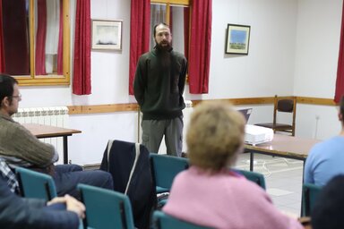 Sihelnik József a környezettudatos növényvédelemről beszélt a VASZ előadássorozata keretében / Lakatos János felvétele