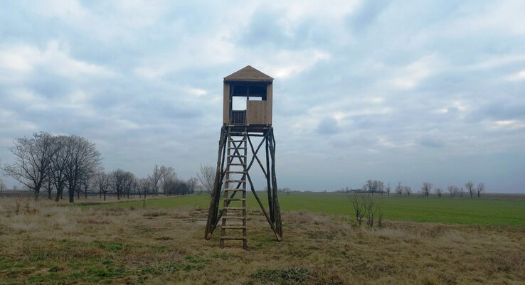 A magaslesről jobban belátható a terep / Őzbak Vadásztársaság felvétele