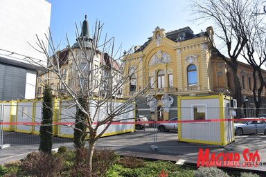 Az útlezárásokra a Népszínház felújítása miatt került sor / Molnár Edvárd felvétele