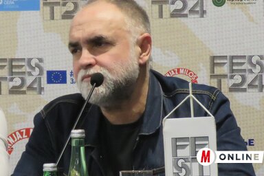 Karim Aïnouz a Fest sajtótájékoztatóján / Miklós Hajnalka felvétele