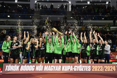 A Ferencváros a hajrában fordította meg a finálét (Fotó: MTI)