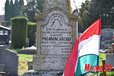 Megemlékezés Paganini József sírjánál Szabadkán a Zentai úti temetőben