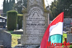 Megemlékezés Paganini József sírjánál Szabadkán a Zentai úti temetőben