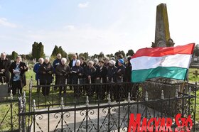 Megemlékezés Paganini József sírjánál Szabadkán a Zentai úti temetőben