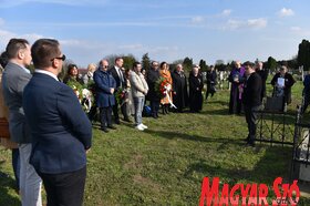 Megemlékezés Paganini József sírjánál Szabadkán a Zentai úti temetőben