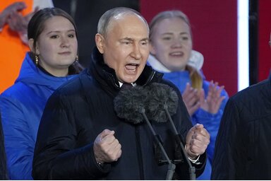 Vlagyimir Putyin (Fotó: AP via Beta)