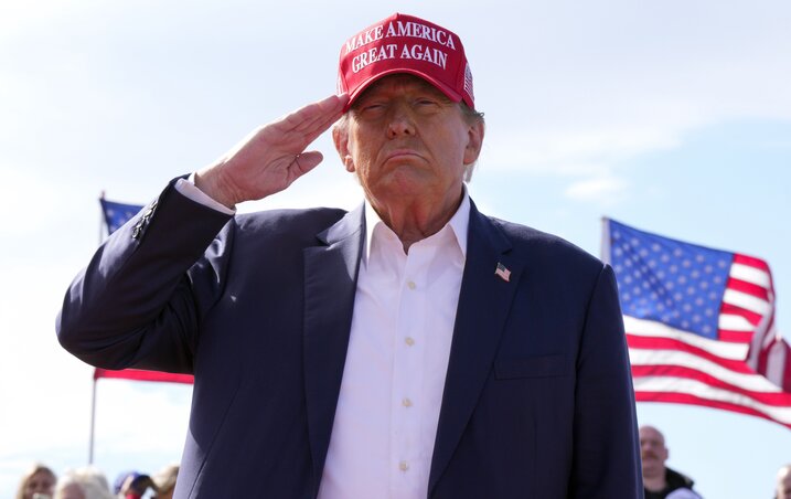 Donald Trump (Fotó: AP via Beta)