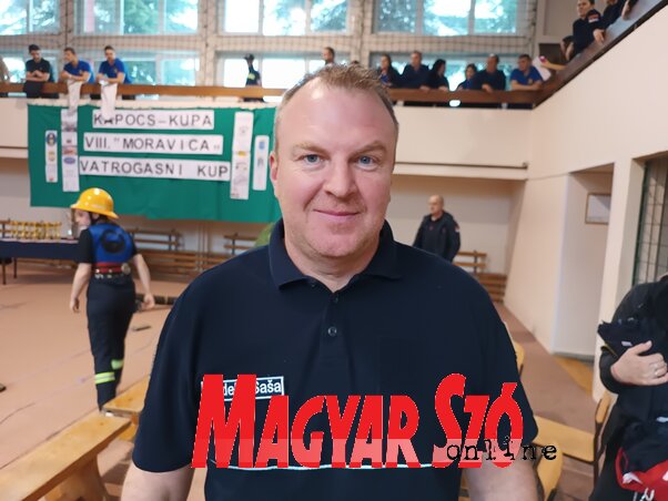 Vurdelja Saša, a MÖTE elnöke (A szerző felvétele)