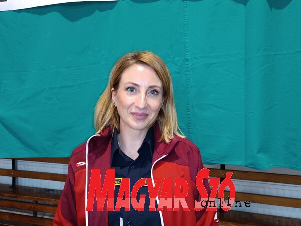 Anita Rajković Mravec, a ribnicai tűzoltók egyesületének elnöke (A szerző felvétele)
