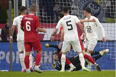 Makszim Oszipenko gólja nyitotta a sort (Fotó: Beta/AP)