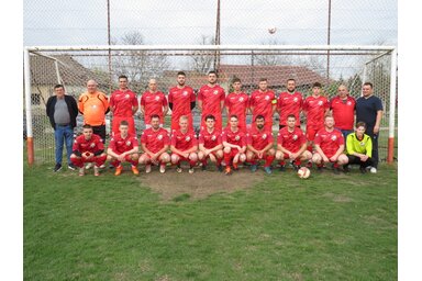 A Horgos csapata a gyálaiak elleni meccs előtt (Fotó: Halász Katalin felvétele)