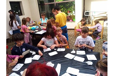 Kreatív foglalkozások a tojásvadászaton (Fotó: NKF)