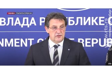 Bratislav Gašić belügyminiszter tegnap délutáni, rendkívüli sajtótájékoztatóján aprólékosan részletezte mindazt, amire a nyomozás során fény derült (Képernyőkép/Szerbiai RTV)