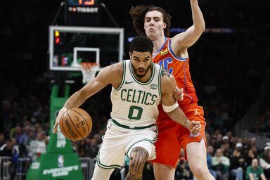 Jayson Tatumék minden playoffpárharcban pályaelőnyt élveznek majd (Fotó: Beta/AP)