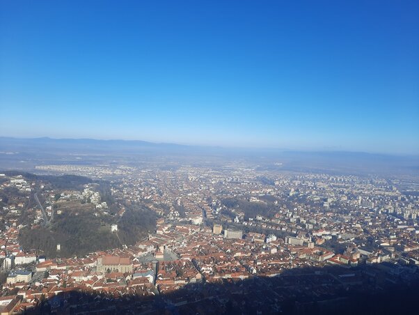Kilátás Brassóra az 1000 m magas Cenkről Kilátás Brassóra az 1000 m magas Cenkről