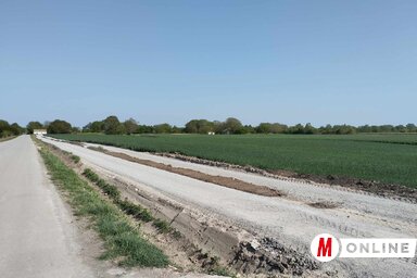 Épül a Bácsföldvár és Gyöngysziget közötti gyalog- és kerékpárút (Fotó: Kancsár Izabella)