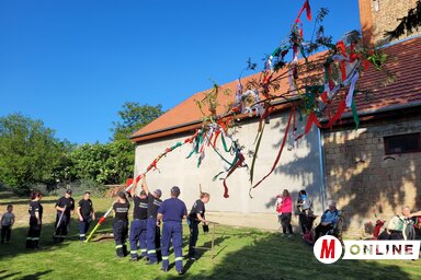 Májusfaállítás Kishegyesen / Lakatos János felvétele