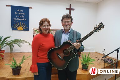 Mike József és felesége, Adina Bácskossuthfalván / Kazinczy Paszterkó Diana felvétele