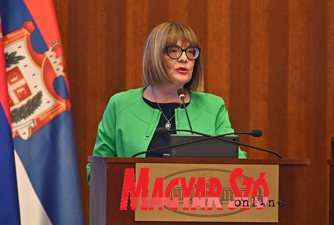 Maja Gojković: A kultúra és az oktatás az új kabinet fókuszában áll majd (Ótos András felvétele)
