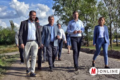 Na mestu radova na rekonstrukciji puta (Fotografija Arpada Gergelja)