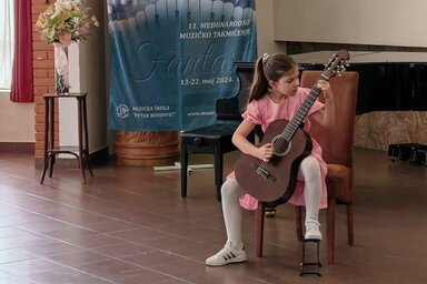 Gitárosok is versenyeztek (Fotó: Petar Konjović Alapfok Zeneiskola)