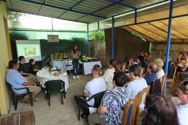 Dupák Evelin csókai táplálkozástudományi szakember és életmód tanácsadó előadása Adán (Csincsik Zsolt felvétele)