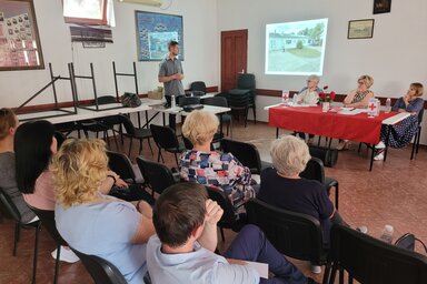 Fontányi az eredményekről és tervekről számol be (Lakatos János felvétele)