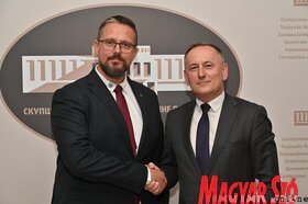 Magyar József Magyarország belgrádi nagykövetének fogadása a tartományi parlamentben