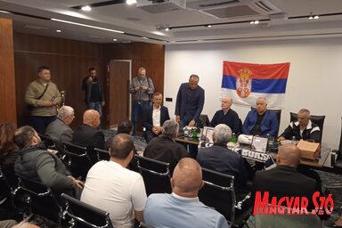 Tadija Kačar az 1976-os montreali olimpiáról is éremmel tért haza, a könyvbemutatón ő üdvözölte a jelenlevőket (Fotó: Szeli Balázs felvétele)