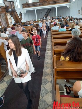 Tanév-, meggy- és falunap záró istentisztelet Bácsfeketehegyen
